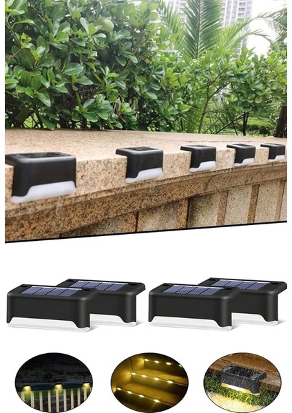 4 Lü Solar Köşebent Lamba Gün Işığı