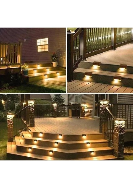 4 Lü Solar Köşebent Lamba Gün Işığı modelleri