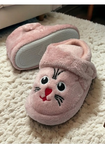 Köpek Figürlü Unisex Çocuk Anaokulu Kreş Ev Kaydırmaz Taban Panduf