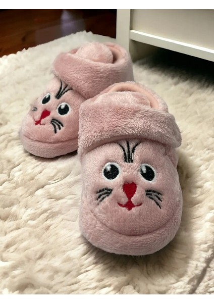 Köpek Figürlü Unisex Çocuk Anaokulu Kreş Ev Kaydırmaz Taban Panduf