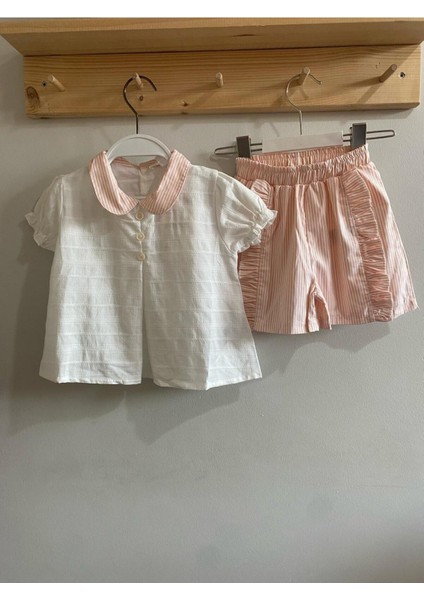 Bebe Takım Bebe Yakalı Beyaz