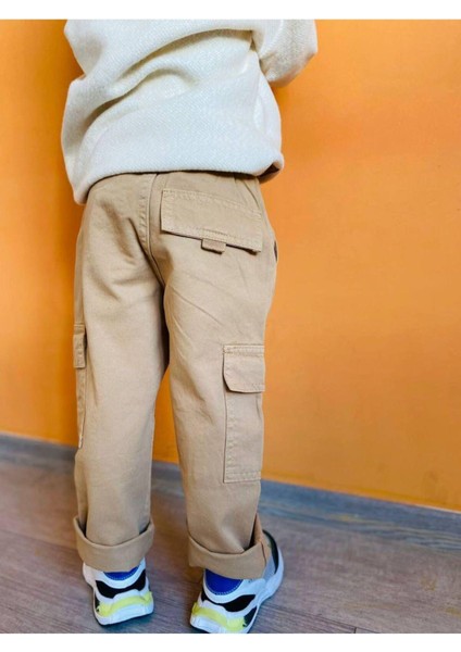 Erkek Çocuk Kargo Jogger Pantolon Kahverengi fiyatları