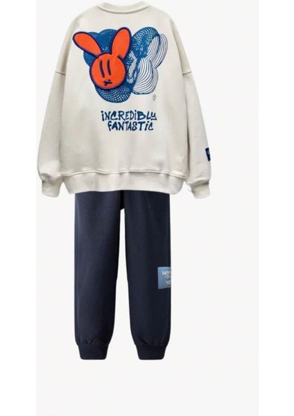 Erkek Çocuk Fantastic Baskılı Alt-Üst Takım Lacivert indirimleri