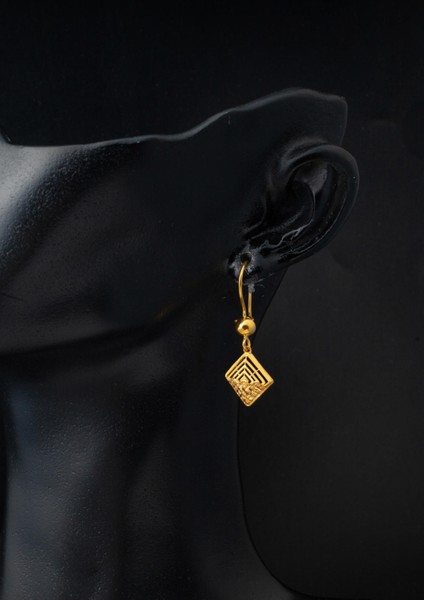 Kare Modern Tasarım Sallanan 22 Ayar Küpe fiyatları