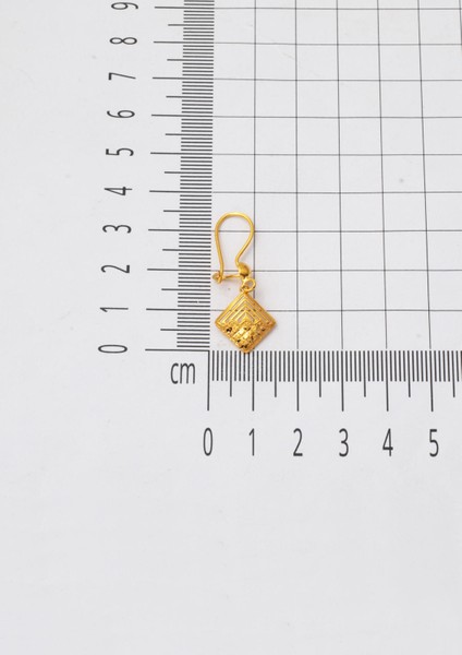 Kare Modern Tasarım Sallanan 22 Ayar Küpe indirimleri