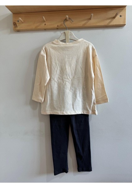 Kız Bebek Mevsimlik Ince Alt-Üst Takım Krem fırsatları