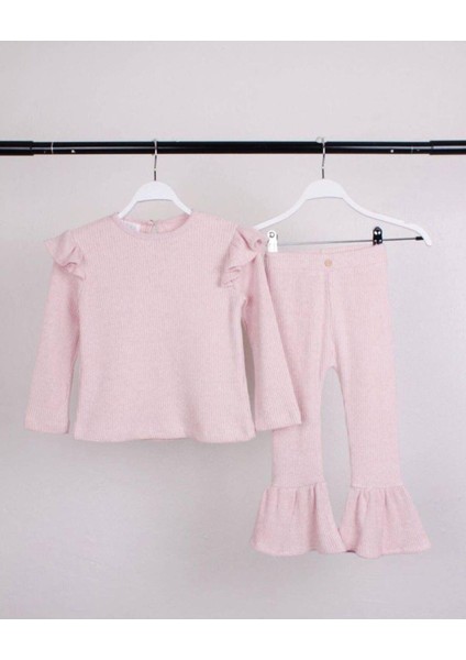 Fırfırlı Pembe Takım Pembe