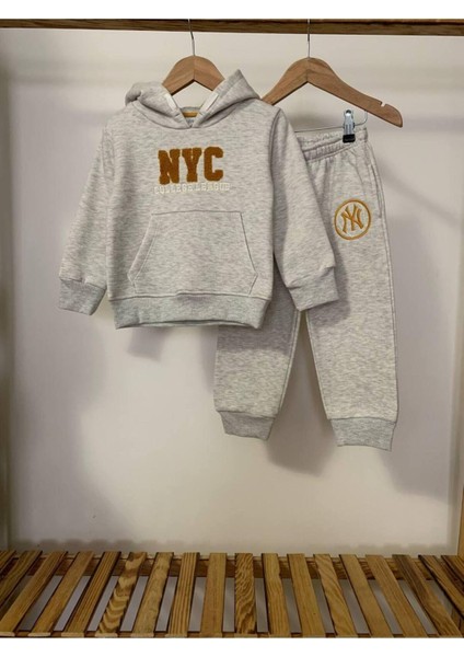 Nyc Nakışlı Takım Gri fırsatları