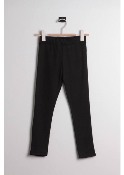 Yeni Sezon Şardonlu Fitilli Kız Çocuk Tayt Lacivert