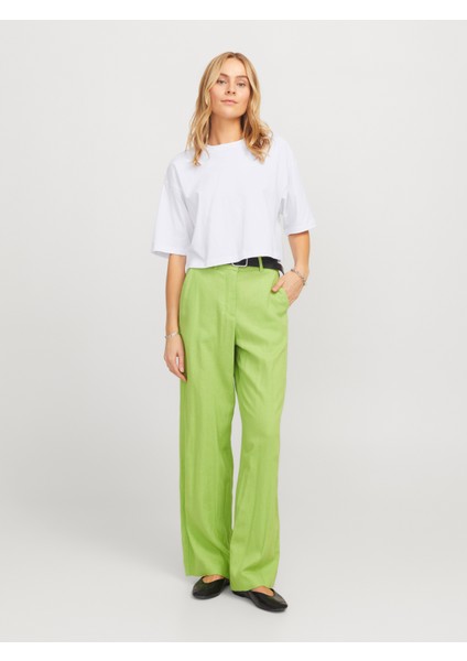 Jack Jones Jxandrea Loose Ss Cropped Tee Jrs Noos Kadin Beyaz Tshirt 12270673-01 fiyatları