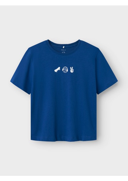 Nkmbekaj Ss Nreg Top Çocuk Lacivert Tshirt 13239270-04