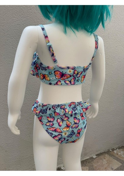 Kız Çocuk Bikini Takımı Mavi fırsatları