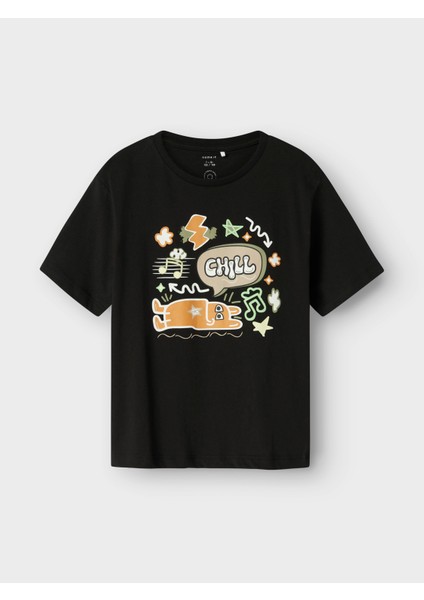 Nkmbeınır Ss Nreg Top Ps Çocuk Siyah Tshirt 13239417-02