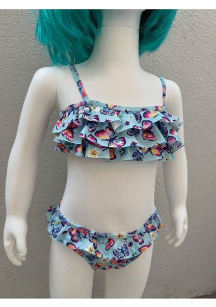 Kız Çocuk Bikini Takımı Mavi