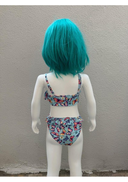 Kız Çocuk Bikini Takımı Mavi