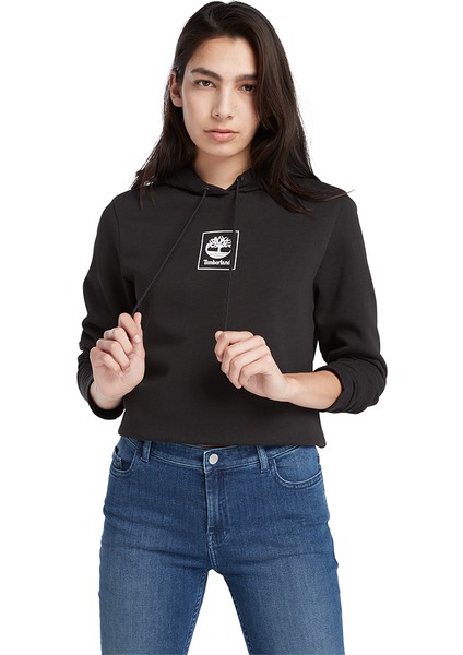 Small Stack Logo Bb Hoodıe Kadin Siyah Sweatshirt TB0A6HSN0011