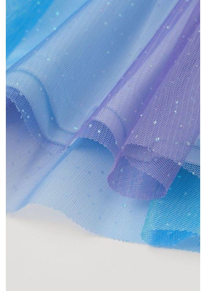 Elsa Frozen Tütü Elbise Mavi