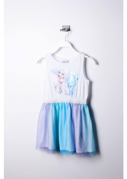 Elsa Frozen Tütü Elbise Mavi
