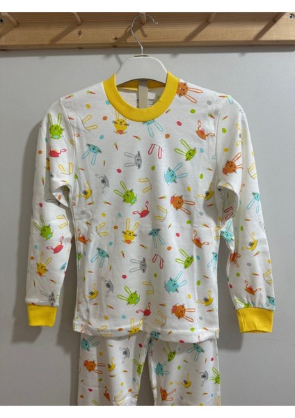 Kız Çocuk Pijama Takımı Sarı