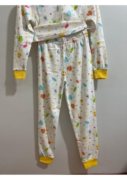 Kız Çocuk Pijama Takımı Sarı