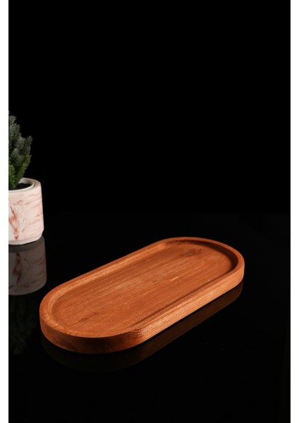 Amerikan Meşe Oval Ahşap Stant ,Yağdanlık, Sunum Standı modelleri