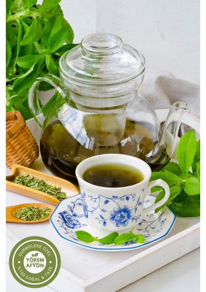Yörem Afyon Meşhur Manisa Yerli Mahsul Şifa Deposu Şeker Otu, Stevia Otu | 30GR.