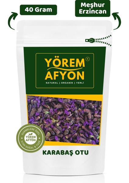 Meşhur Erzincan Keskin Kokulu Zihin Dostu Karabaş Otu, Keşiş Otu, Gargan,lavandula Stoechas | 40GR