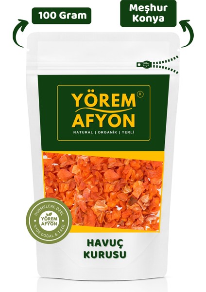 Yörem Afyon Meşhur Konya Meram Havuç Kurusu, Gelinparmağı, Yerekaçan, Balkamış | 100GR.