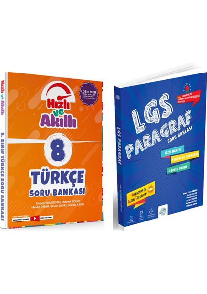 8. Sınıf Hızlı ve Akıllı Türkçe ve Paragraf Soru Bankası Seti 2 Kitap