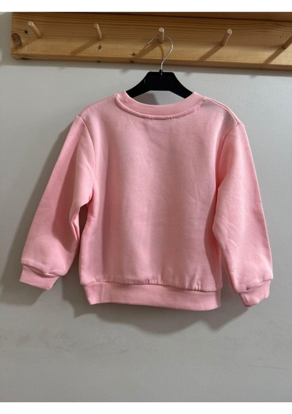 Kız Çocuk Şardonlu Smile Sweatshirt Pembe fiyatları