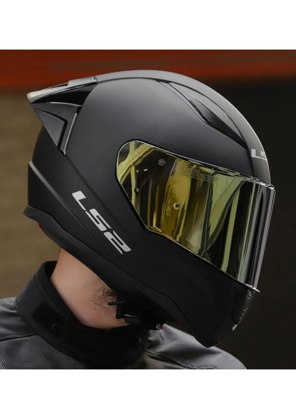 Rapıd 2 Race Mat Siyah Fullface Motosiklet Kaskı Gold Camlı fiyatları