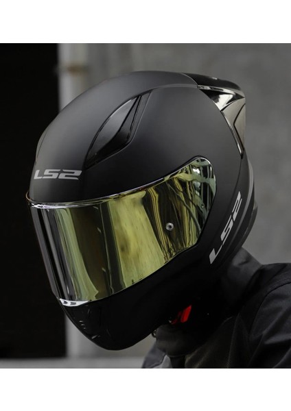 Rapıd 2 Race Mat Siyah Fullface Motosiklet Kaskı Gold Camlı modelleri