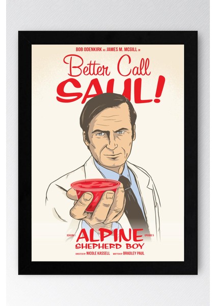 Better Call Saul Çerçeveli Tablo - Saul Goodman Poster Tablo