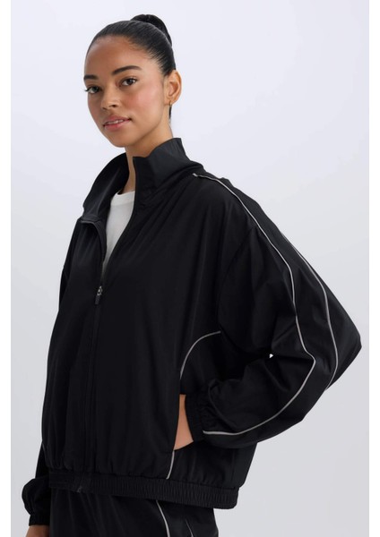 Fit Oversize Geniş Kalıp Cepli Dokuma Fermuarlı Hırka C9625AX25SP