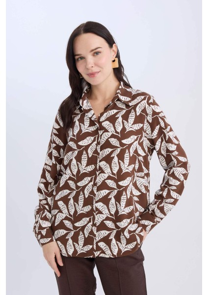 Regular Fit Desenli Uzun Kollu Gömlek D7229AX25SP modelleri