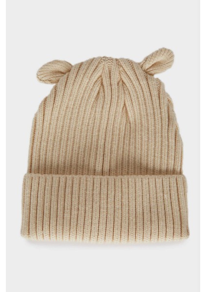 Kız Bebek Kulaklı Örgü Bere C8165A524WN