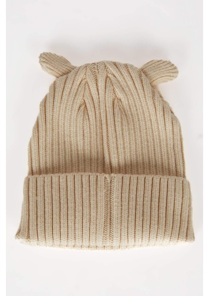 Kız Bebek Kulaklı Örgü Bere C8165A524WN modelleri