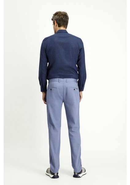 Regular Fit Likralı Kanvas / Chino Pantolon