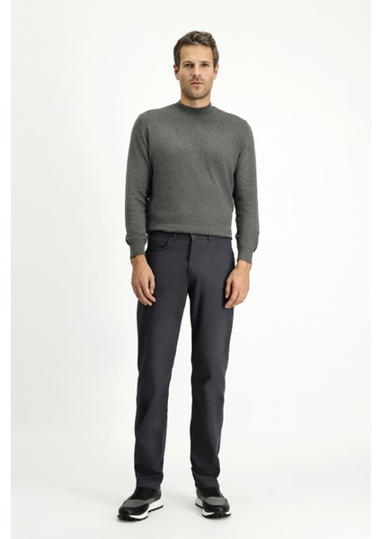 Regular Fit Likralı Kanvas / Chino Pantolon