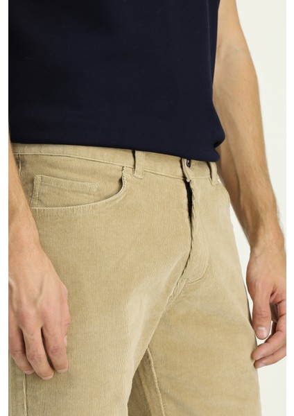 Slim Fit Dar Kesim Likralı Kadife Pantolon fırsatları