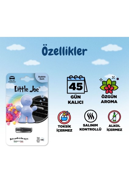 Sakız Araç Kokusu (Bubble Gum) -45 Gün -Oto Kokusu Kalıcı Klima Parfüm fiyatları