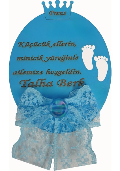 Teknoloji Bebek Yeni Doğan Mevlüt Sünnet Düğün Nişan Kına Hediyelik Taç ve Ayak Desenli Süslü Magnet 25 Adet modelleri