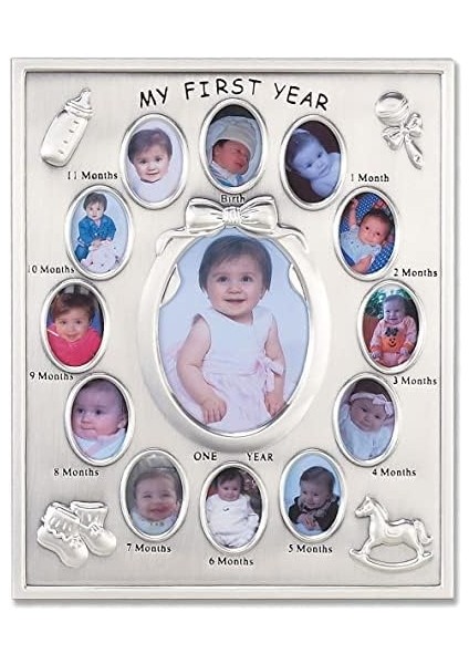 Frames Silver Plated My First Year Picture Frame