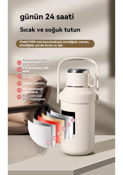 Açık Hava Sporları Için Taşınabilir Büyük Kapasiteli Vakum Yalıtımlı Su Bardağı (Yurt Dışından) fiyatları