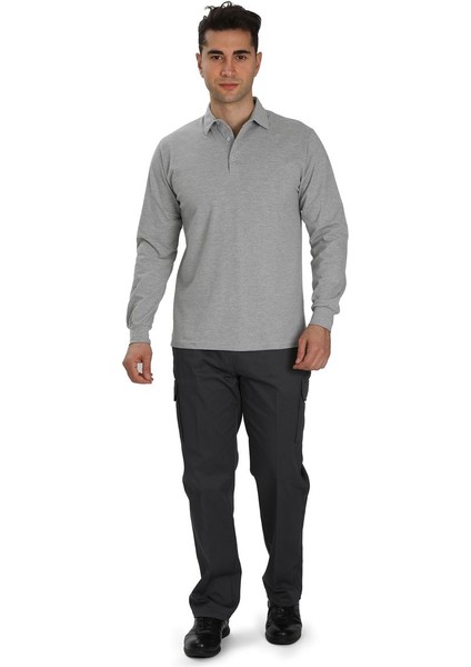 Tshırt Gömlek Yaka Uzun Kol