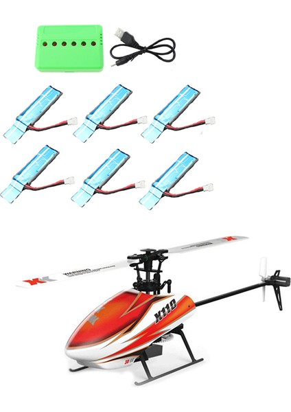 Xk K110 Için USB Şarjlı 6pc 3.7V 520MAH 30C Li-Po Pil (Yurt Dışından)