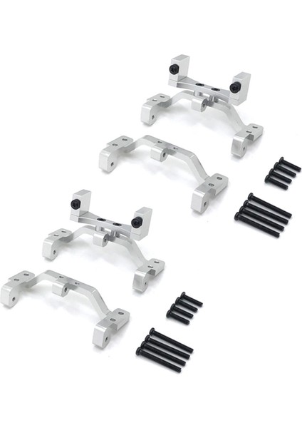 Mn D90 1/12 Rc Araba Çekme Çubuğu Koltuğu ve Aks Yukarı Servo Braketi, Gümüş (Yurt Dışından)