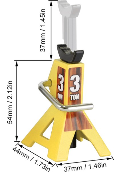 2x 3 Ton Kantar Kriko Aks Kaldırma Kapasitesi Ağır Hizmet Desteği Mavi (Yurt Dışından)