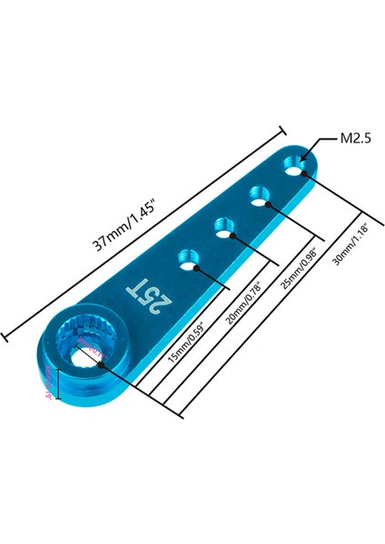 4pcs 37MM 25T Metal Uzatma Direksiyon Servo Kolu Korna, Kırmızı (Yurt Dışından) indirimleri