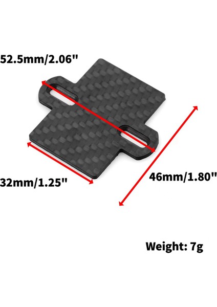 3x Karbon Fiber Esc Montaj Plakası Slash 2WD 1/10 Kısa Kulvar Kamyon Yükseltme Parçaları Aksesuarları (Yurt Dışından) modelleri